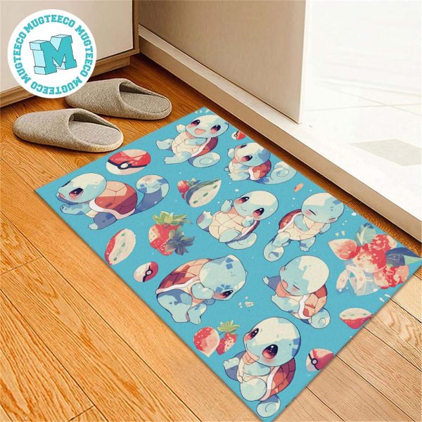 Pokemom Squirtle Cute Pattern For House Decor Doormat