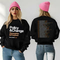 Policy and Change Gun Reform Graphic Tee with Anti-Gun Quote for Control, BootsTees thoughts and prayers slogan shirt...