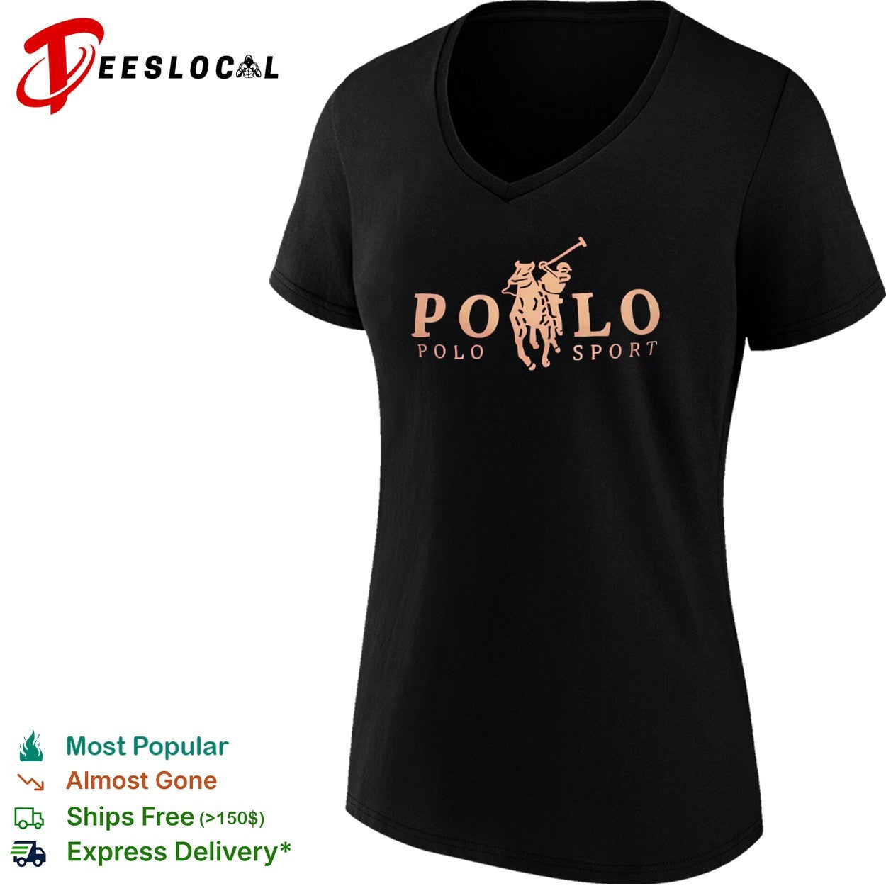 Polo Sport logo horse rider shirt