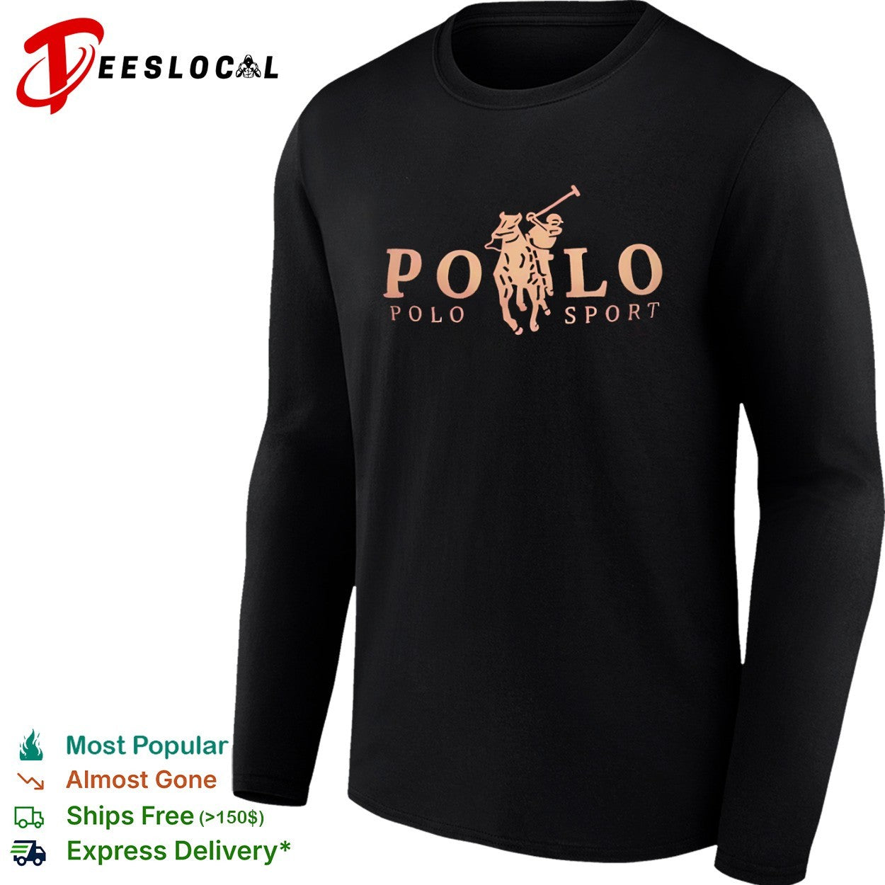 Polo Sport logo horse rider shirt