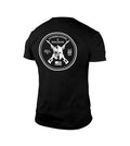 Gymreapers & Machine Fusion Tee - Premium Cotton/Polyester Blend, Unique Design, Black
