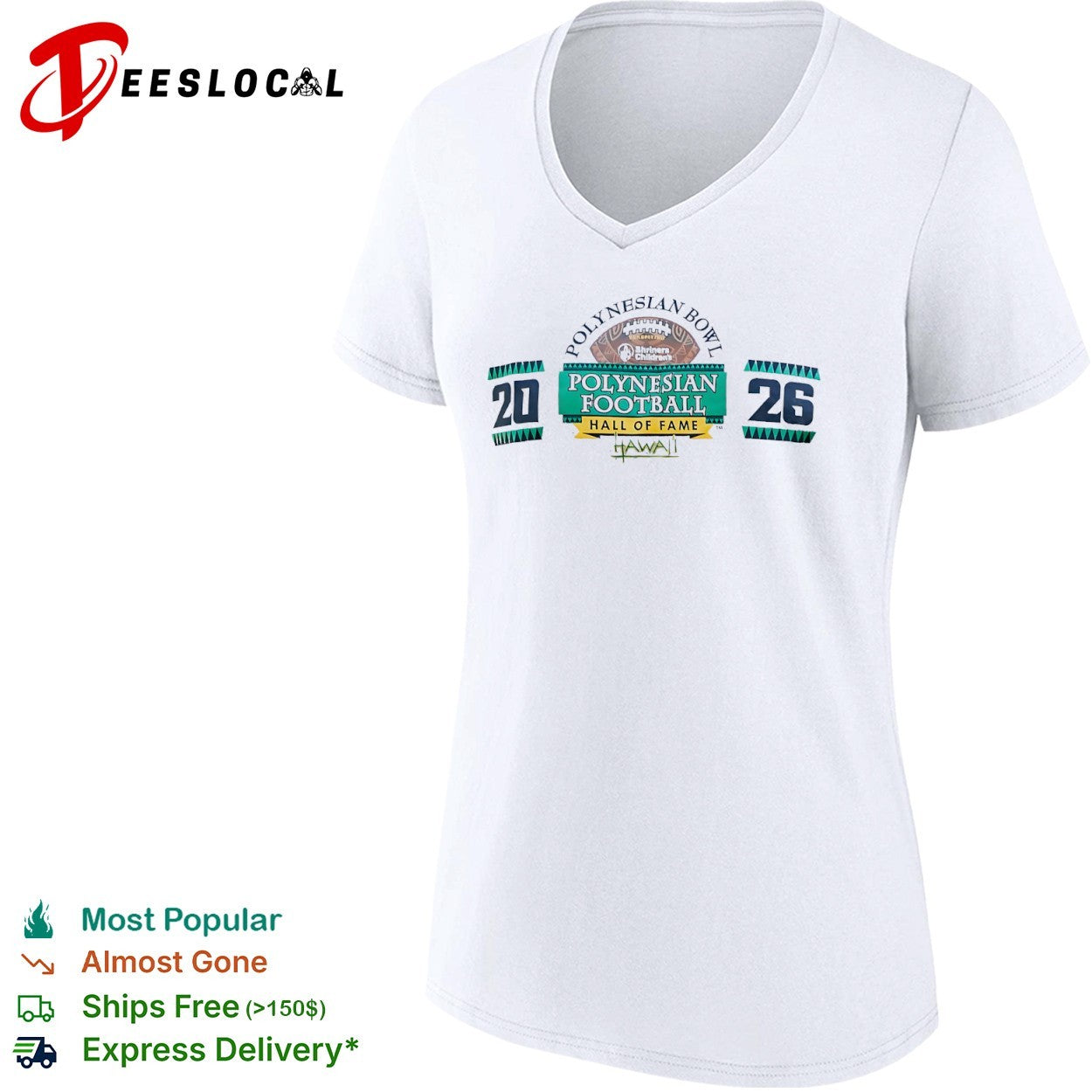 Polynesian Bowl Football Hall of Fame Hawaii 2026 shirt