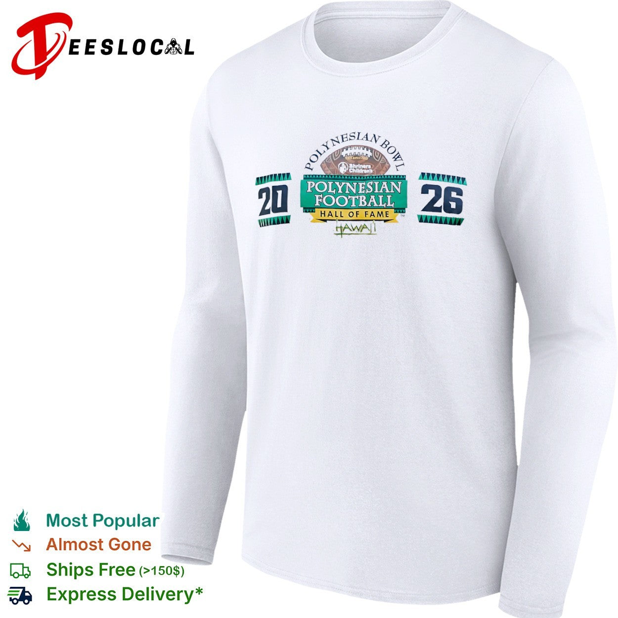 Polynesian Bowl Football Hall of Fame Hawaii 2026 shirt