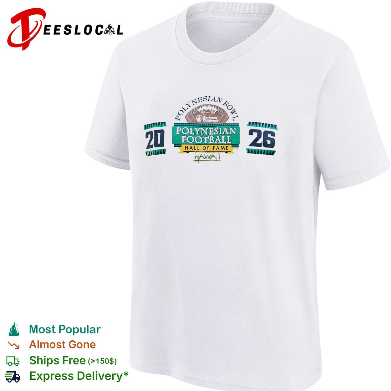 Polynesian Bowl Football Hall of Fame Hawaii 2026 shirt