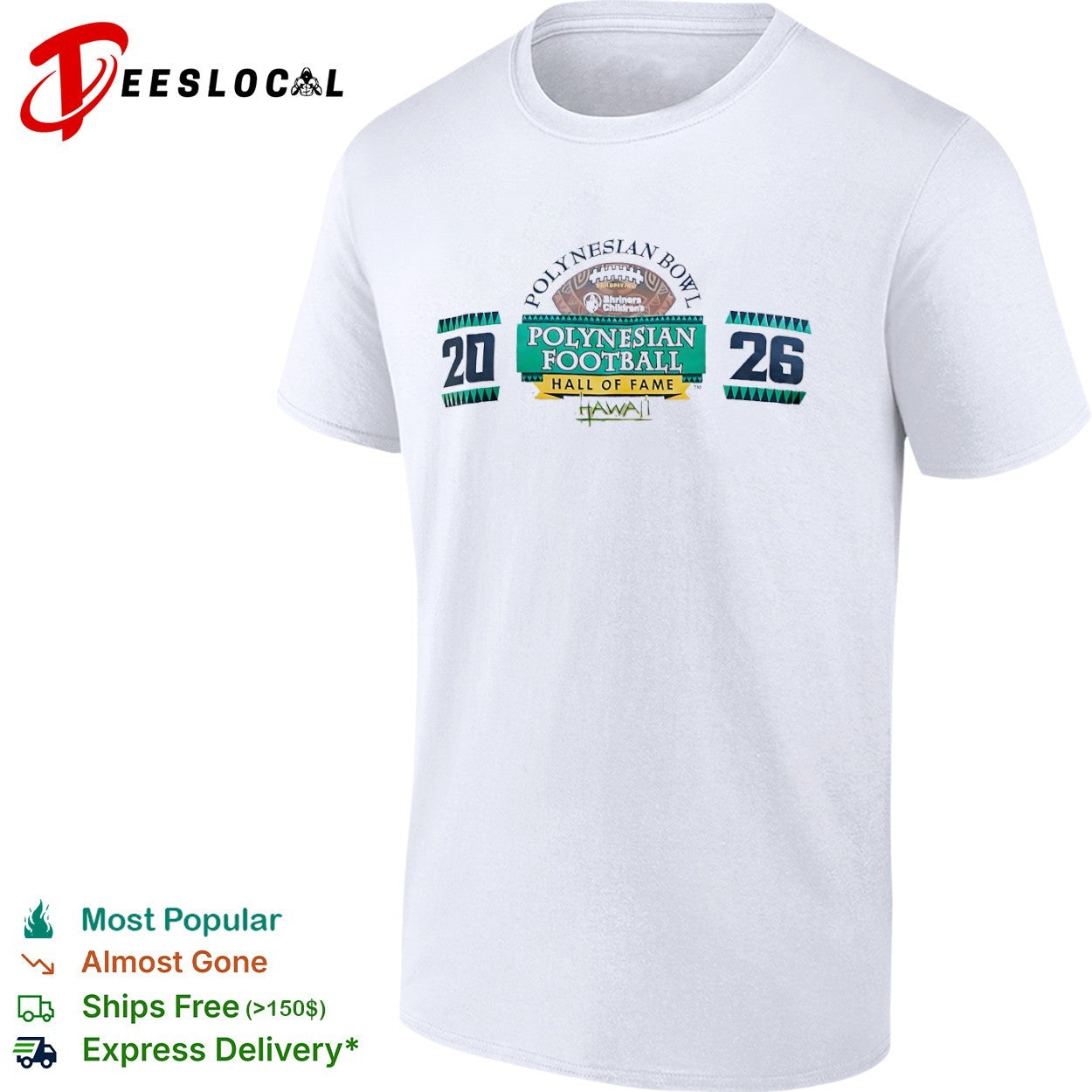 Polynesian Bowl Football Hall of Fame Hawaii 2026 shirt