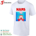 Ponyo swimming startled Hams shark parody shirt