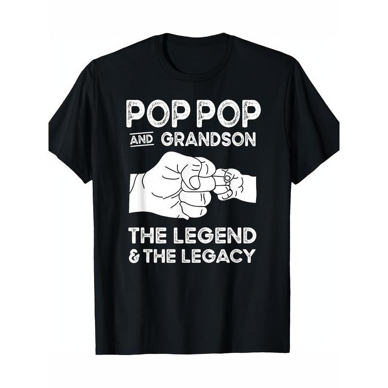 Pop Pop And Grandson The Legend And The Legacy Matching T-Shirt Made in USA Hoodie, Sweatshirt | CiraTrend.com