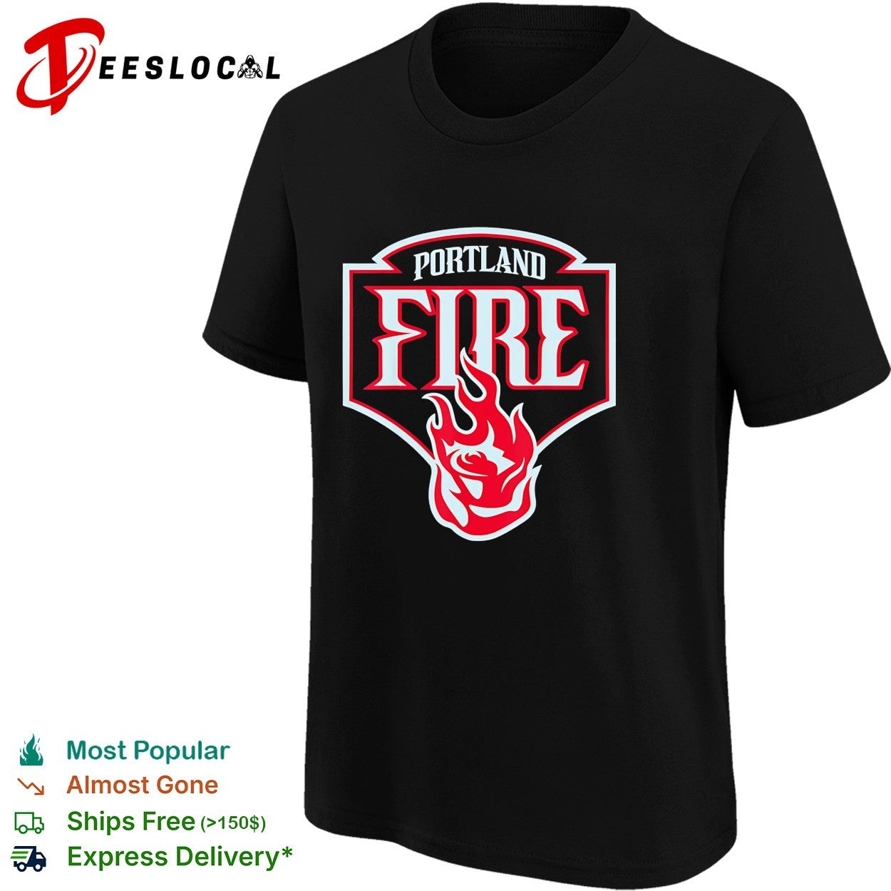 Portland Fire logo shirt