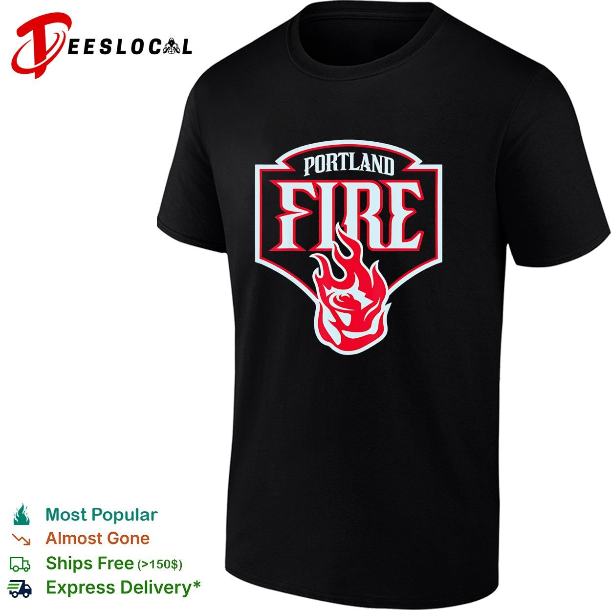 Portland Fire logo shirt