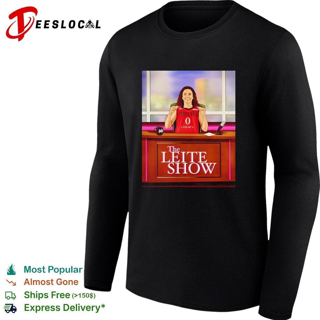 Portland Trail Blazers Alaina Coates The Leite Show podcast host shirt