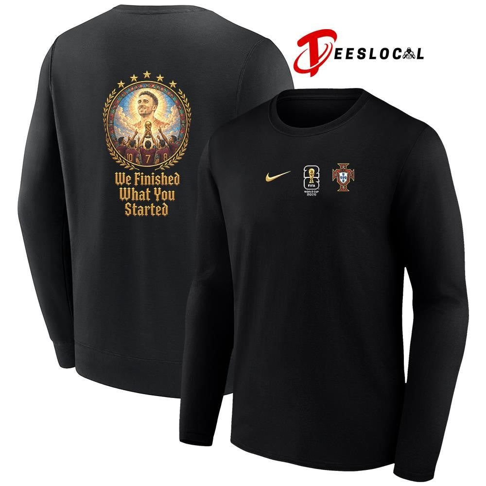 Portugal WC 2026 in memory of the Portuguese player Diogo portrait we finished what you started shirt