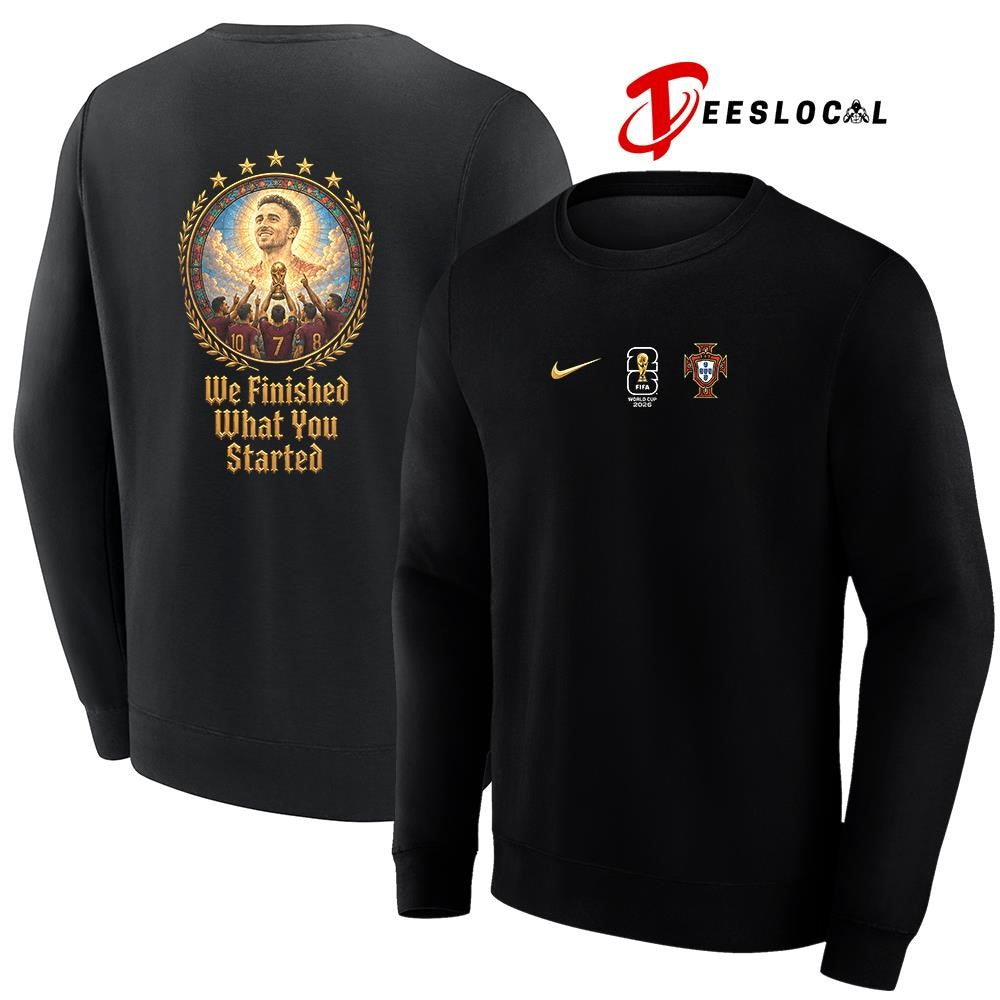 Portugal WC 2026 in memory of the Portuguese player Diogo portrait we finished what you started shirt