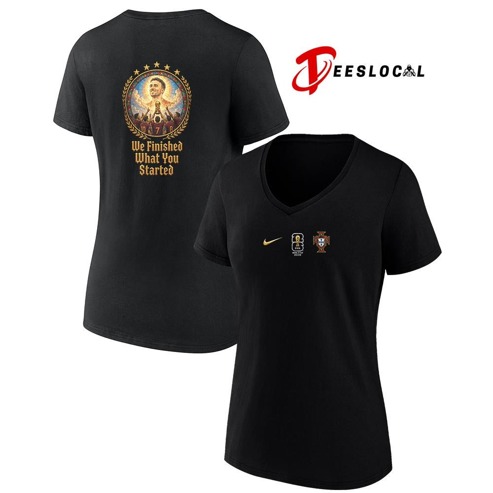 Portugal WC 2026 in memory of the Portuguese player Diogo portrait we finished what you started shirt