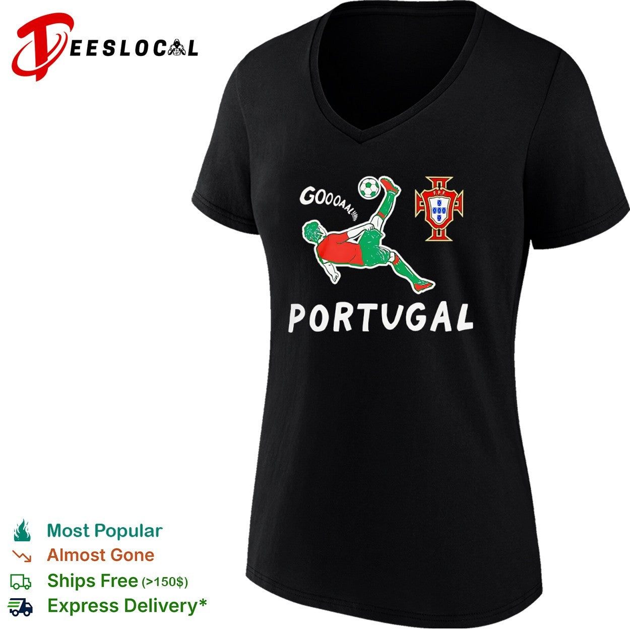Portugal national football team player bicycle kick goal shirt