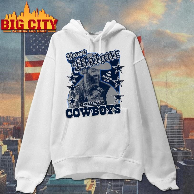 Post Malone White Dallas Cowboys Arlington Shirt