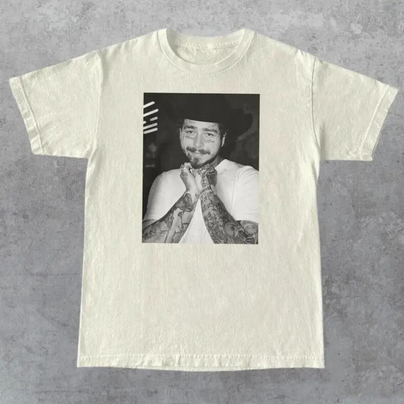 Posty Twelve Carat Europe Shirt, Posty Y2k Vintage Bootleg Rapper Tshirt, Love Rapper, Fan Post Malone Menswear Top...
