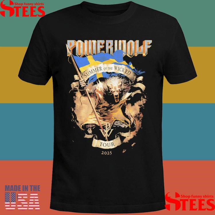 Powerwolf Sweden 2025 T-shirt