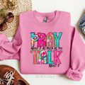 Pray Talk About It DTF Transfer T-Shirts, Hoodie, Sweatshirt | CiraTrend.com