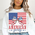Premium  American Girly , Coquette 4th Of July , 4th Of July , American Flag Sweatshirt T-Shirts, Hoodie | CiraTrend.com