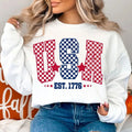 Premium  Checkered USA, 4th of July , Fourth Of July Sweatshirt T-Shirts, Hoodie | CiraTrend.com