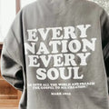 Premium  Every Nation Every Soul God Is Good All The Time Hoodie, Christian Hoodie, Jesus Hoodie, Cozy Sweatshirt, Words...