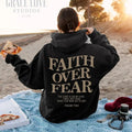 Premium  Faith Over Fear Christian Hoodie Christian Sweatshirt Jesus Hoodie Trendy Hoodie Bible Verse Shirt Aesthetic...