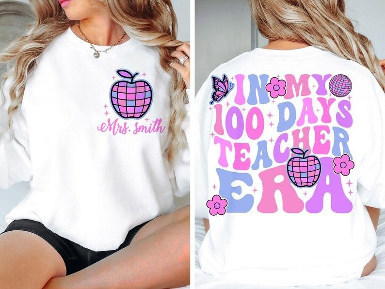 Premium  In My 100 Days of Teacher Era  , 100 Days of School, 100 Days of School sweatshirt T-Shirts, Hoodie | CiraTrend.com