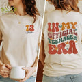 Premium  In My Official Teenager Era Shirt, Custom 13th Birthday Shirt, Birthday Shirt For Teenager,Gift For Teen, 13...