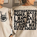 Premium  Motherhood some day I rock it ,retro motherhood,trendy front and back Sweatshirt T-Shirts, Hoodie | CiraTrend.com