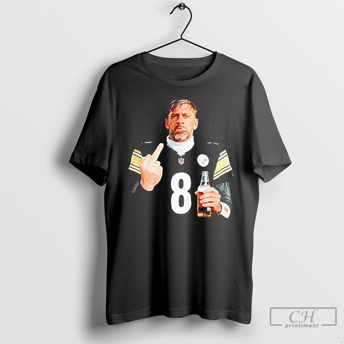 Premium Aaron Rodgers Middle Finger Smoking And Drinking Beer T-Shirts, Hoodie, Sweatshirt | CiraTrend.com