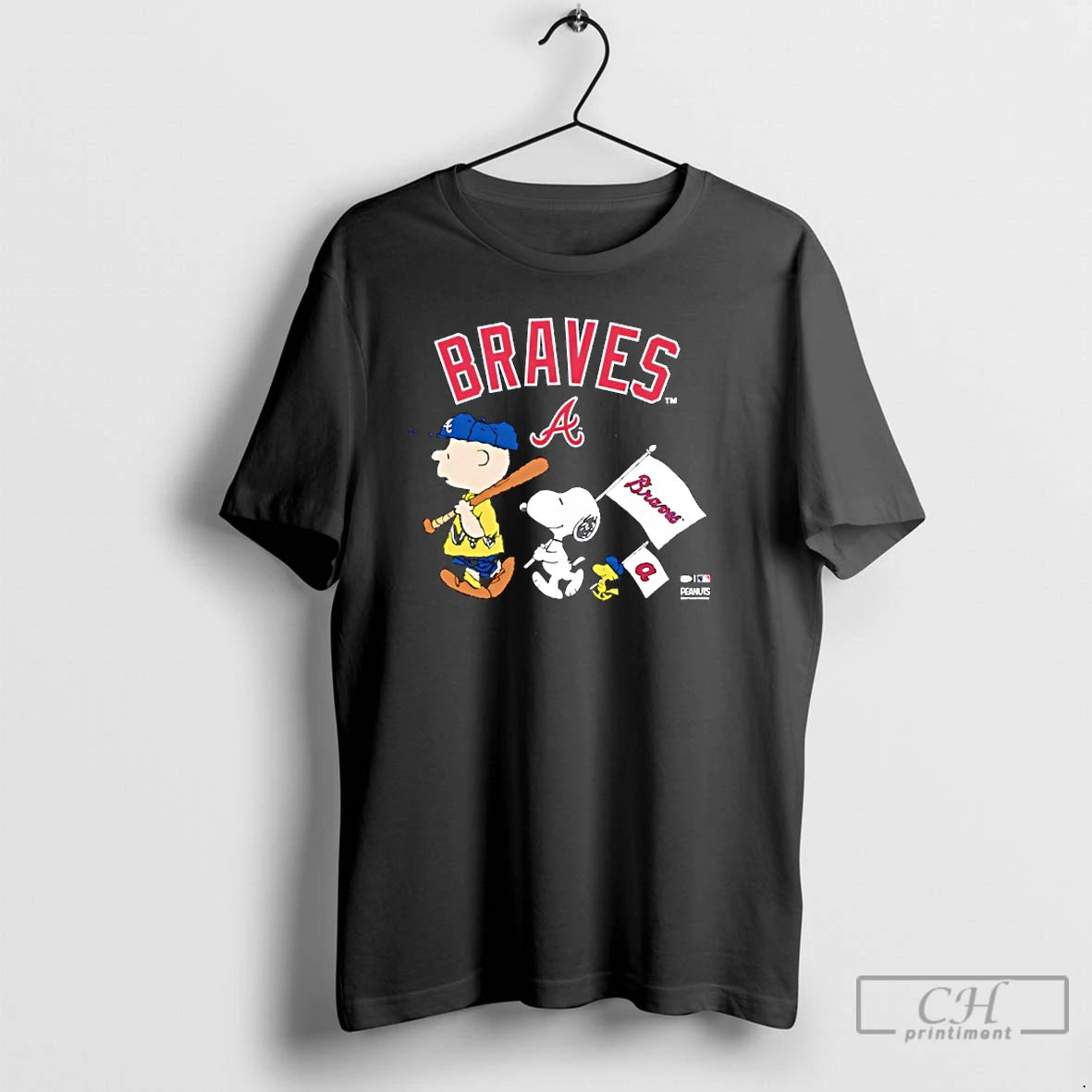 Premium Atlanta Braves Peanuts Flag T-Shirts, Hoodie, Sweatshirt | CiraTrend.com