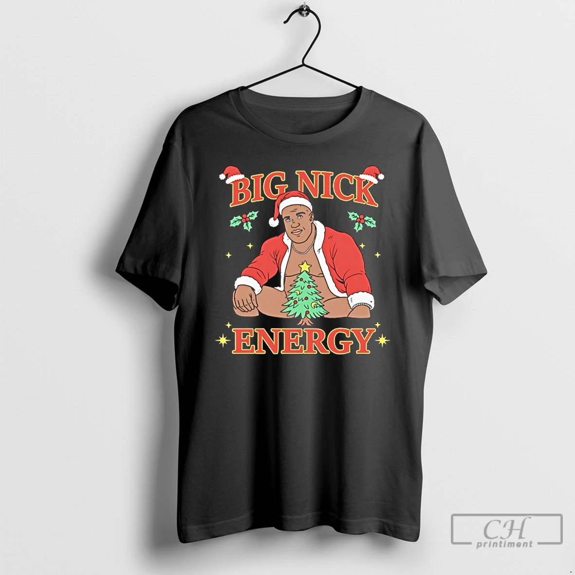 Premium Big Nick Energy George Floyd Santa T-Shirts, Hoodie, Sweatshirt | CiraTrend.com