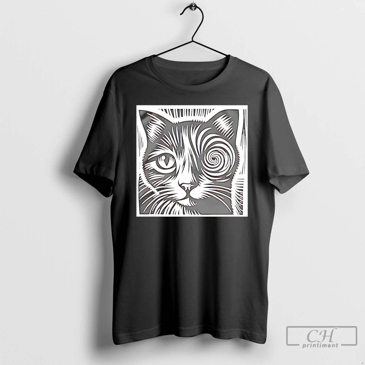 Premium Cat With Spiral Eyes T-Shirts, Hoodie, Sweatshirt | CiraTrend.com