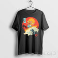 Premium Catana Cat Surf Sunset Wave Japan Shirt Sweater