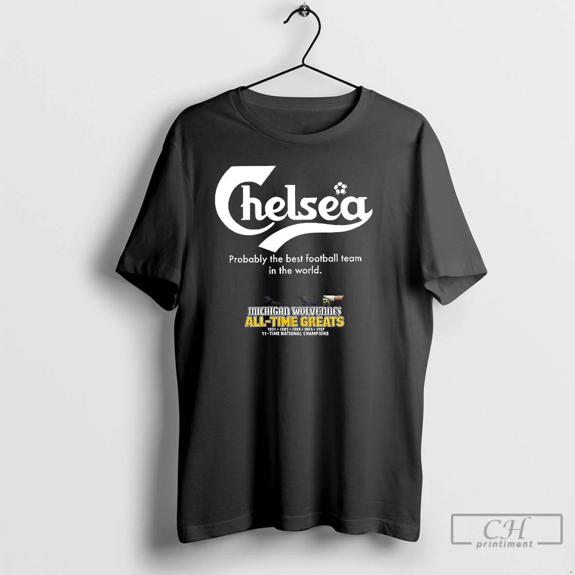 Premium Chelsea Probably The Best Football Team In The World Letter Logo T Shirts Sweater Hoodie, Sweatshirt | CiraTrend.com