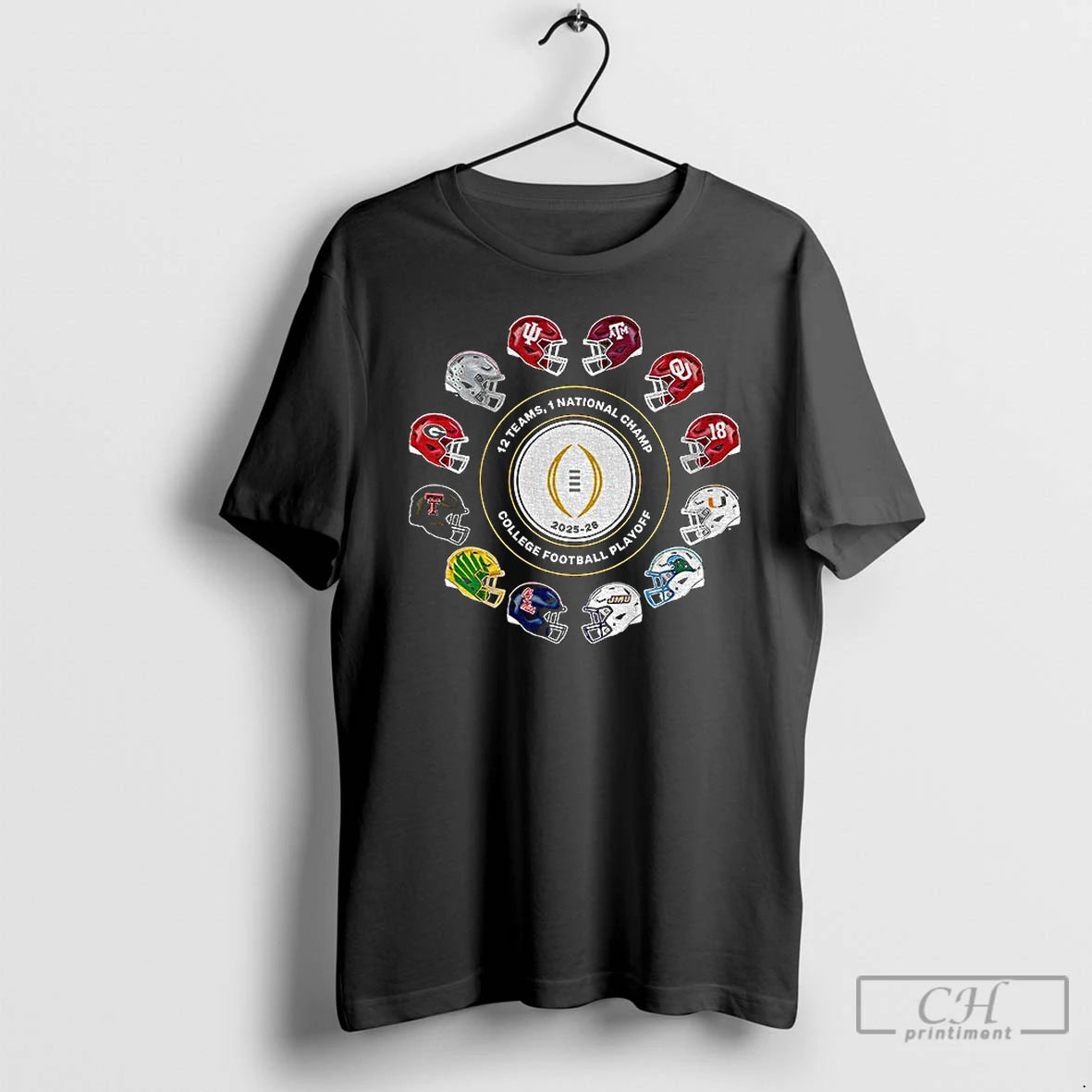Premium College Football Playoff 2026 Exclusive 12 Teams Playoff Helmet T-Shirts, Hoodie, Sweatshirt | CiraTrend.com
