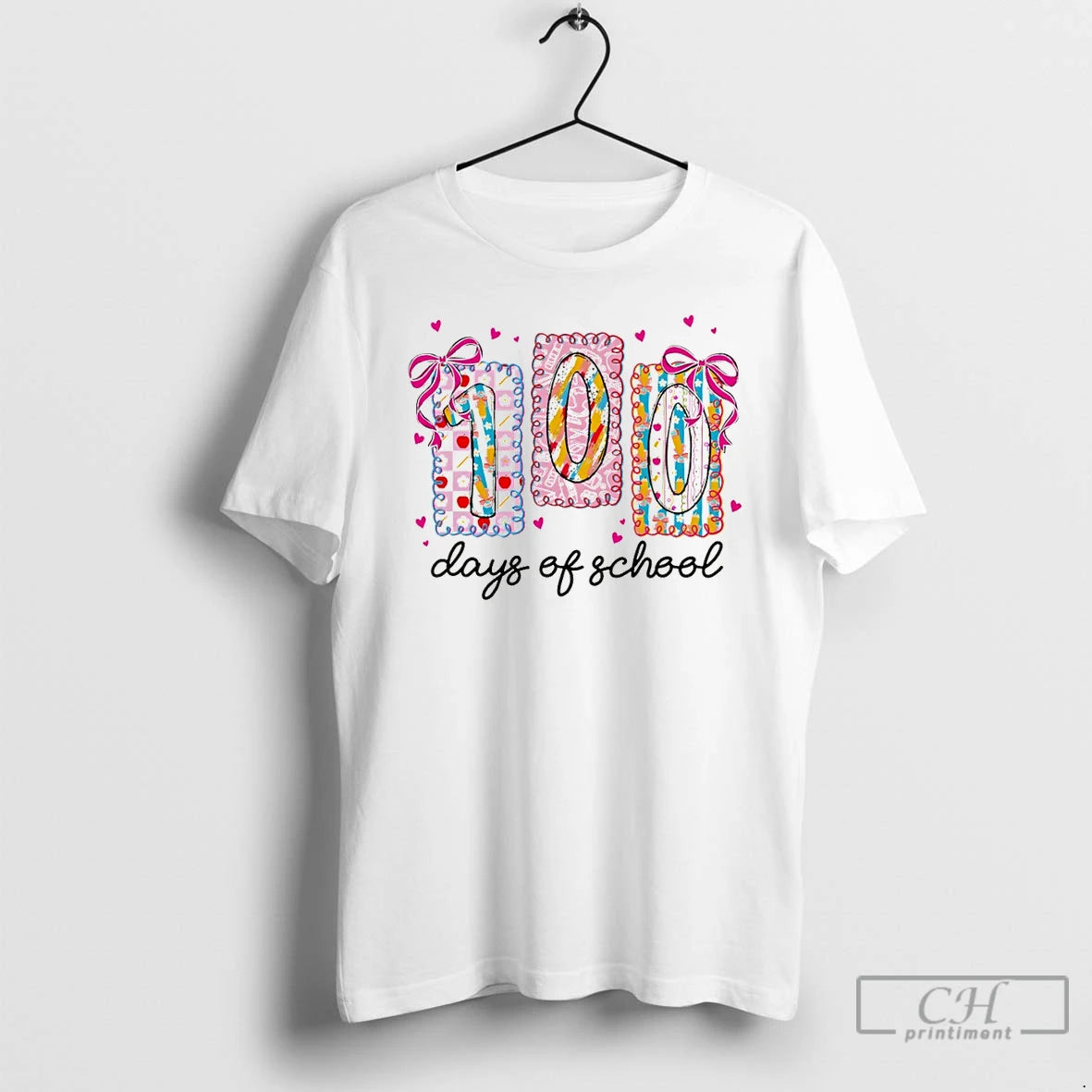 Premium Colorful 100 Days Of School T-Shirts, Hoodie, Sweatshirt | CiraTrend.com