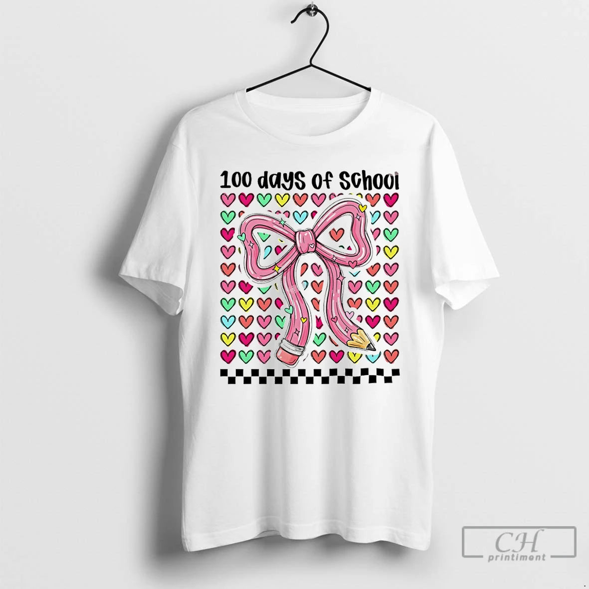 Premium Coquette Bow Pencil 100 Days Of School Valentines Day T-Shirts, Hoodie, Sweatshirt | CiraTrend.com