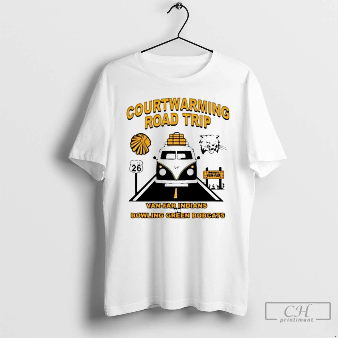 Premium Courtwarming Road Trip Van Far Indians Vs Bowling Green Bobcats T-Shirts, Hoodie, Sweatshirt | CiraTrend.com
