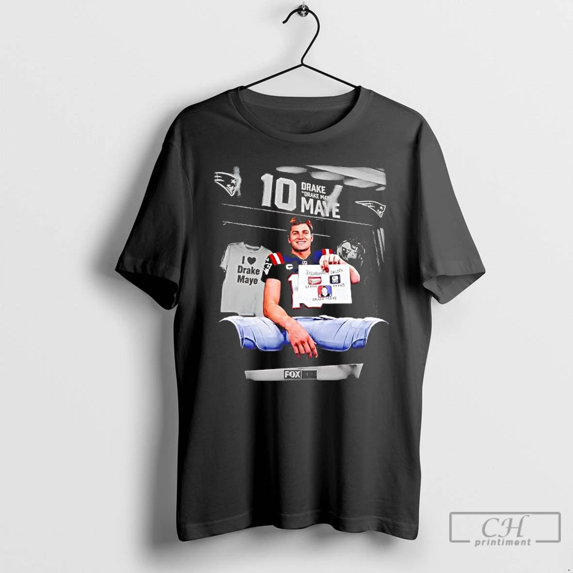 Premium Drake Maye 3 Guarantees In Life Death Taxes Drake Maye T-Shirts, Hoodie, Sweatshirt | CiraTrend.com