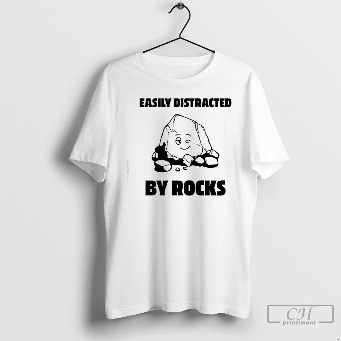 Premium Easily Distracted By Rocks Graphic T-Shirts, Hoodie, Sweatshirt | CiraTrend.com