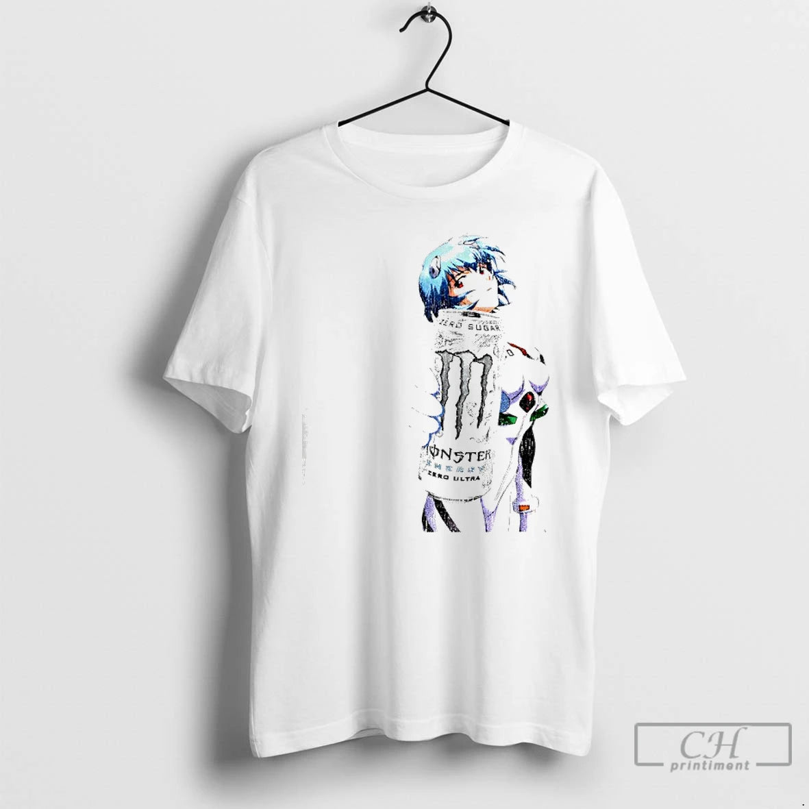 Premium Evangelion Rei Ayanami Monster Parody Washed T-Shirts, Hoodie, Sweatshirt | CiraTrend.com