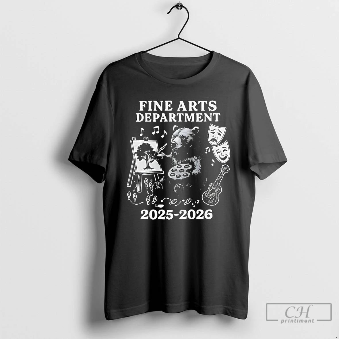 Premium Fine Arts Department Bear Painting A Tree 2025 2026 T-Shirts, Hoodie, Sweatshirt | CiraTrend.com