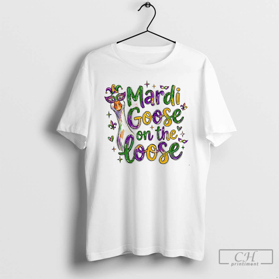 Premium Funny Mardi Gras Goose On The Goose T-Shirts, Hoodie, Sweatshirt | CiraTrend.com