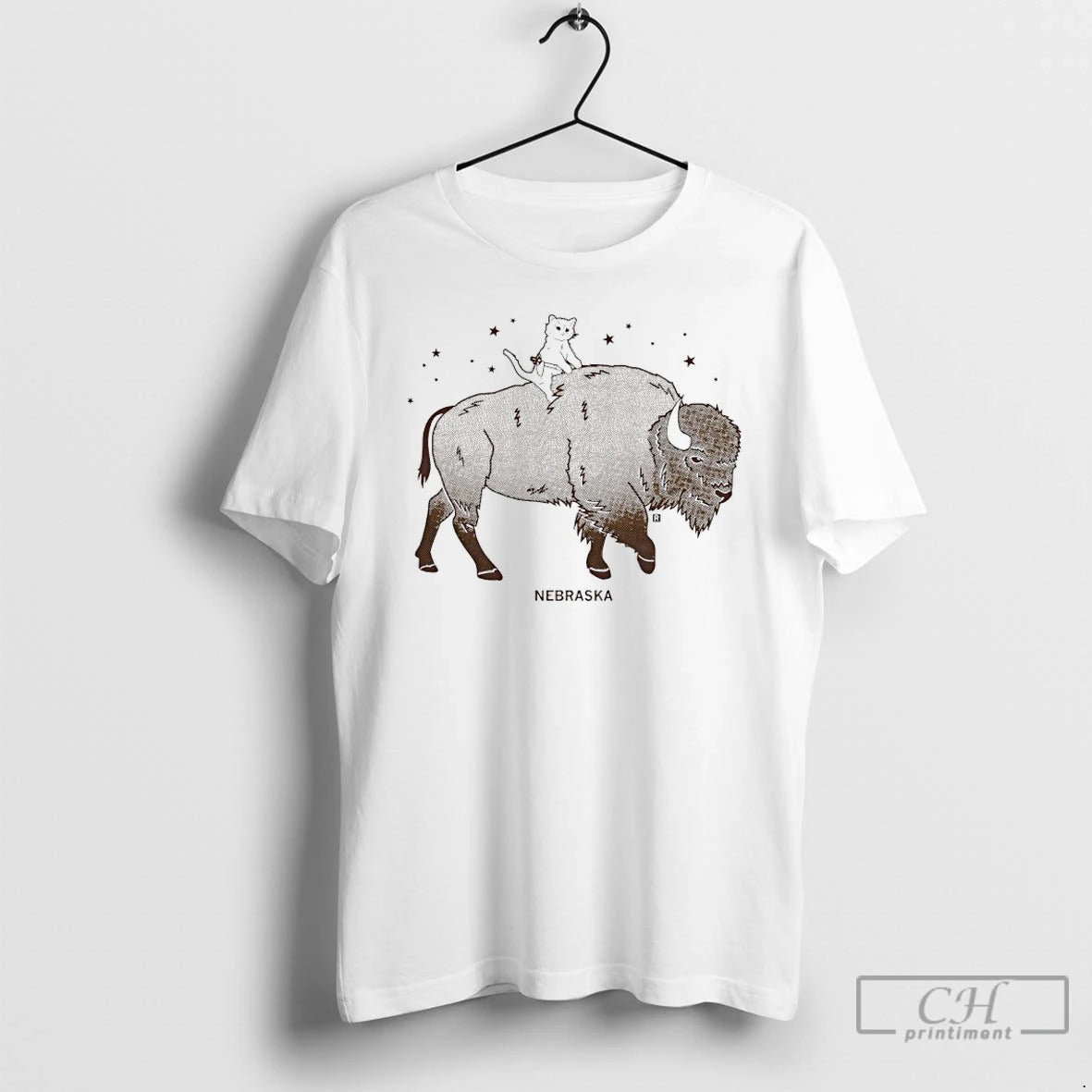 Premium Gary The Cat Riding A Bison Across Nebraska T-Shirts, Hoodie, Sweatshirt | CiraTrend.com