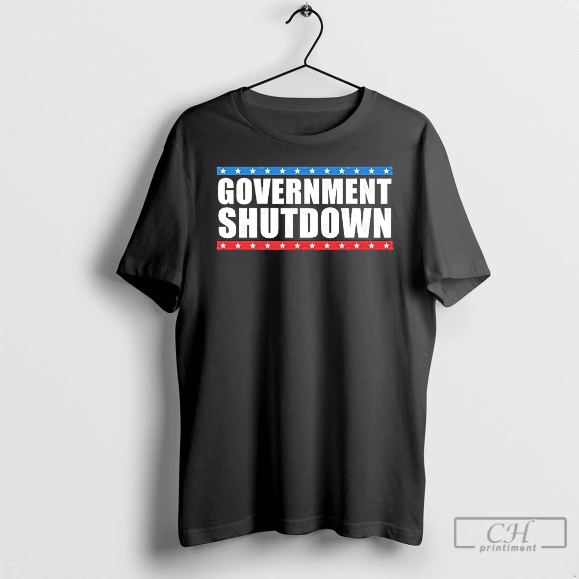 Premium Government Shutdown Color Flag T Shirts
