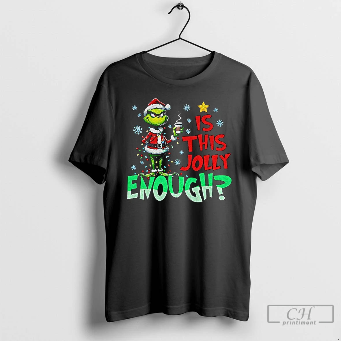 Premium Grinch Santa Claus Is This Jolly Enough Merry Christmas Png T-Shirts, Hoodie, Sweatshirt | CiraTrend.com