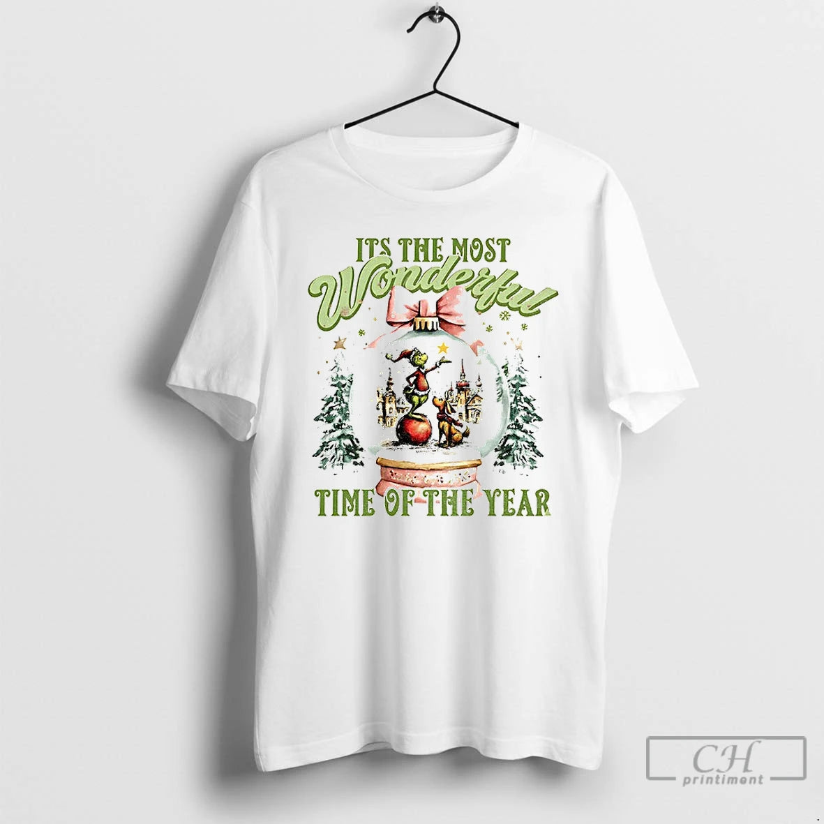 Premium Grinchmas Snow Globe Its The Most Wonderful Time Of The Year Christmas T Shirts Hoodie, Sweatshirt | CiraTrend.com