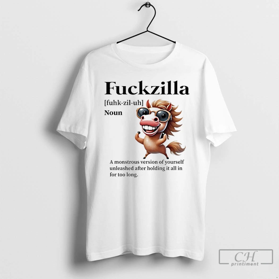 Premium Horse Funny Fuckzilla Noun T-Shirts, Hoodie, Sweatshirt | CiraTrend.com