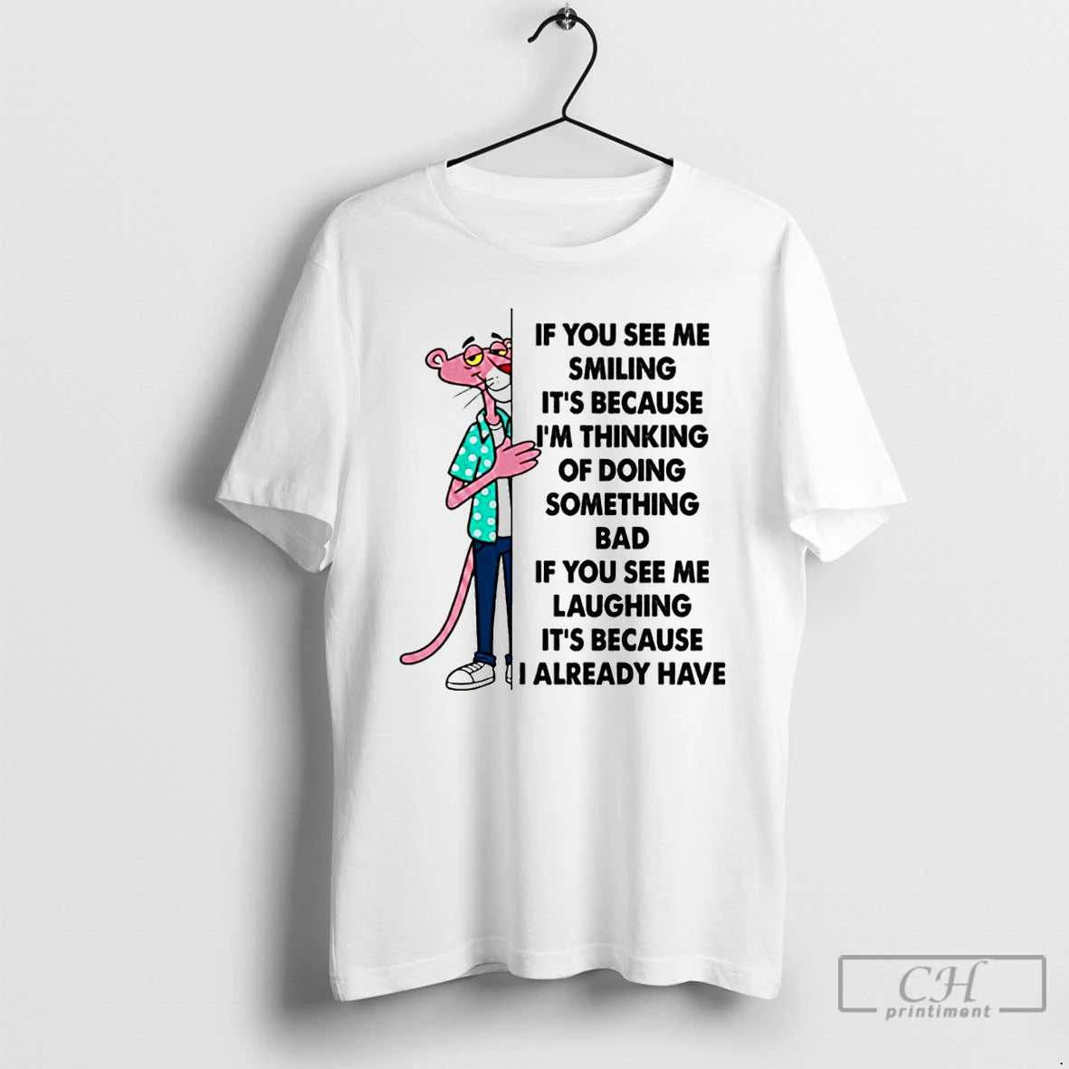 Premium If You See Me Smiling Its Because Im Thinking Of Doing Something Bad If T-Shirts, Hoodie, Sweatshirt | CiraTrend.com